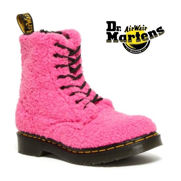 Brand New No Tags  💗 1460 PASCAL WOMEN'S FAUX SHEARLING BOOTS Doc Martens - Picture 1 of 13